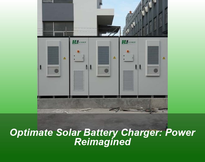 Optimate Solar Battery Charger: Power Reimagined